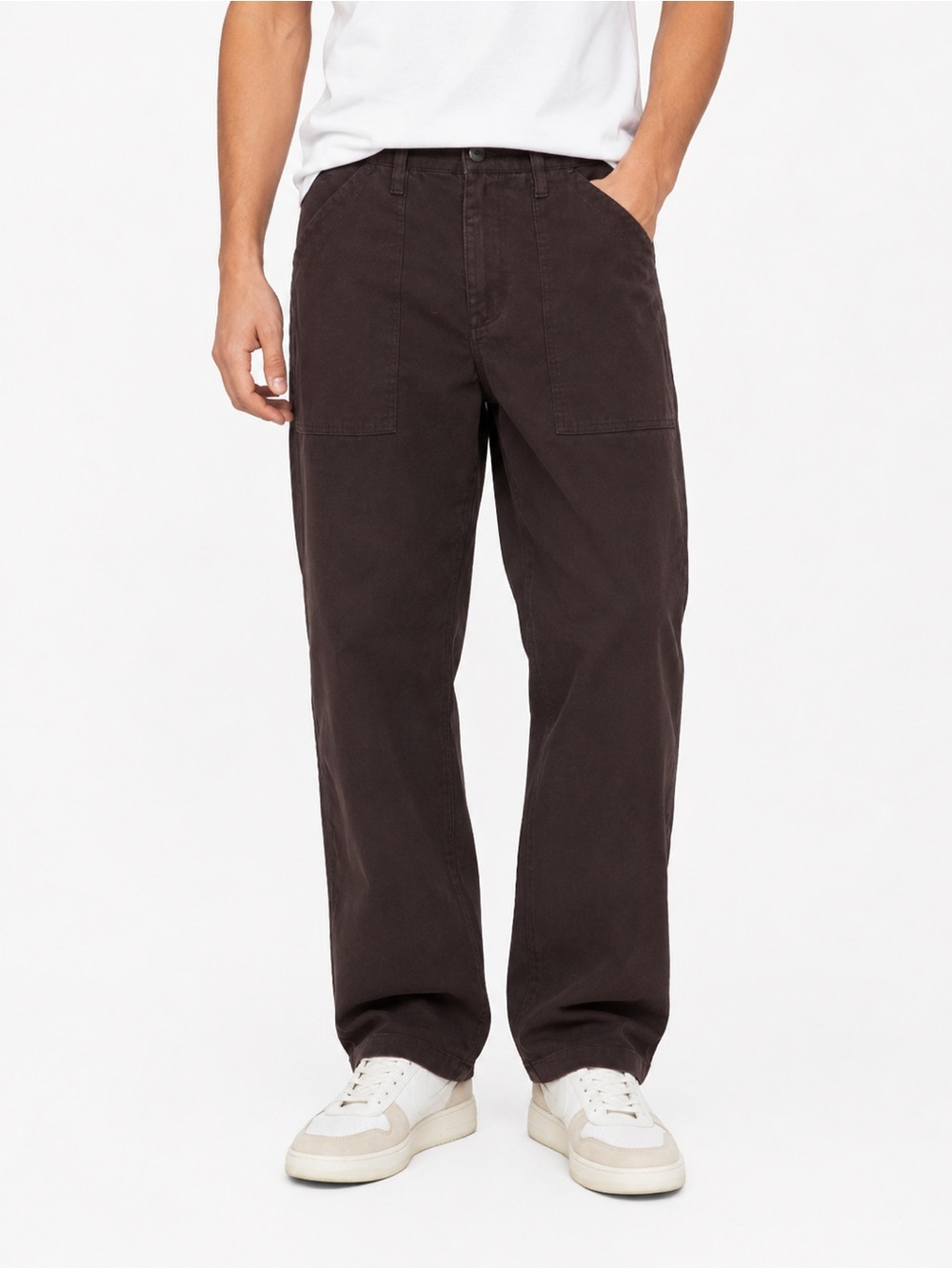 Old Navy Men's Straight-Leg Chinos in Dark Brown